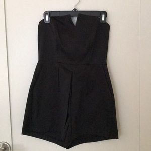 Black Fitted Romper
